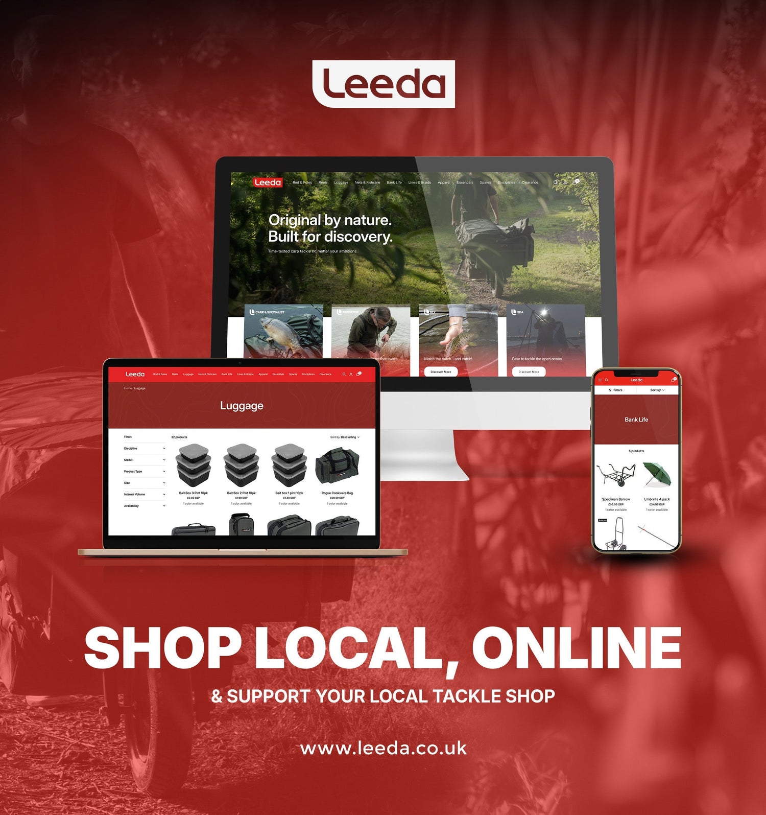 Click & Collect Fishing Tackle Now Available | Leeda.co.uk Leeda