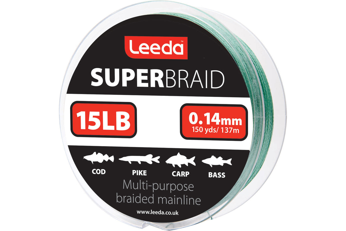 Super Braid 15lb 150yds / 137m  Braid Leeda