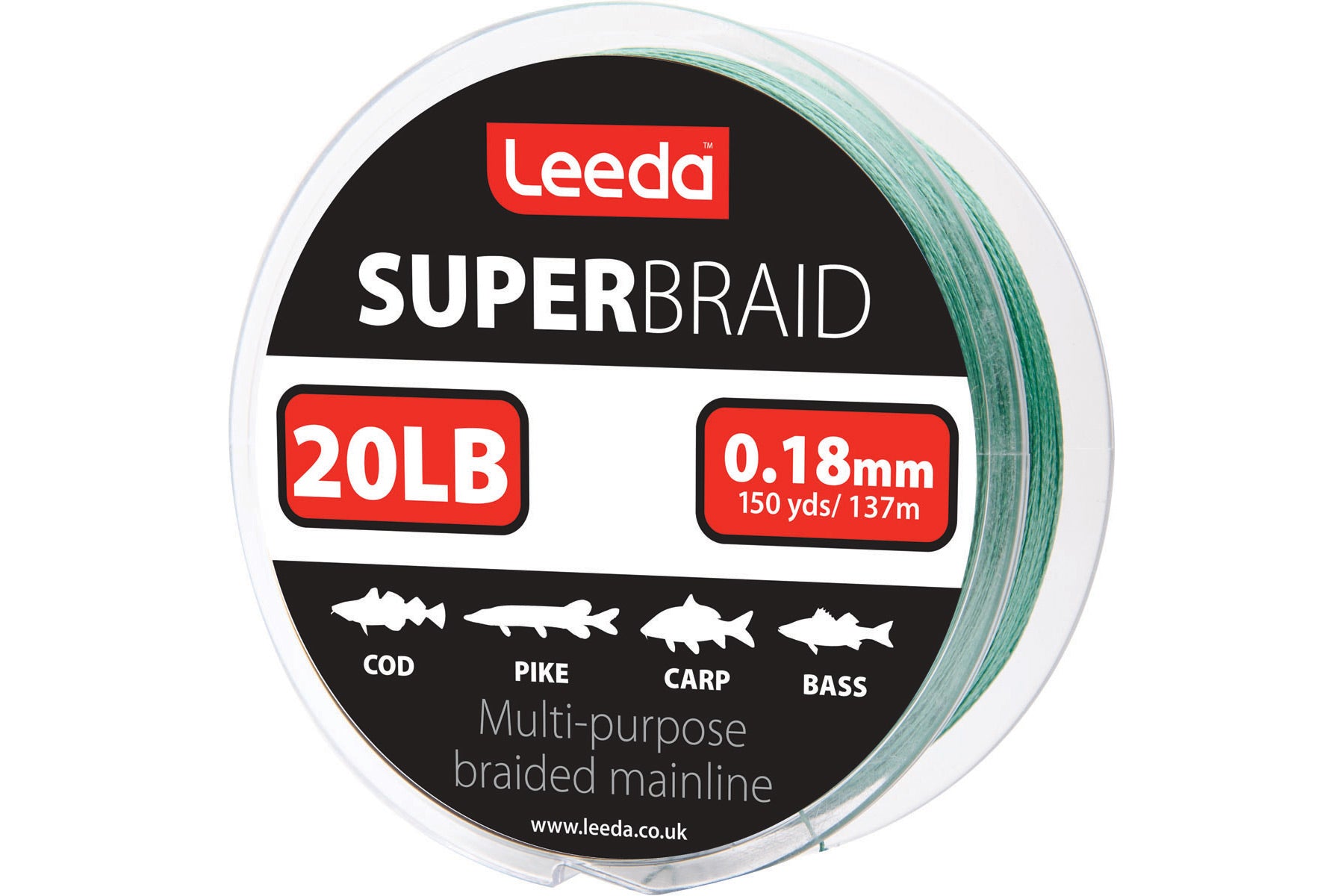 Super Braid 20lb  150yds / 137m  Braid Leeda