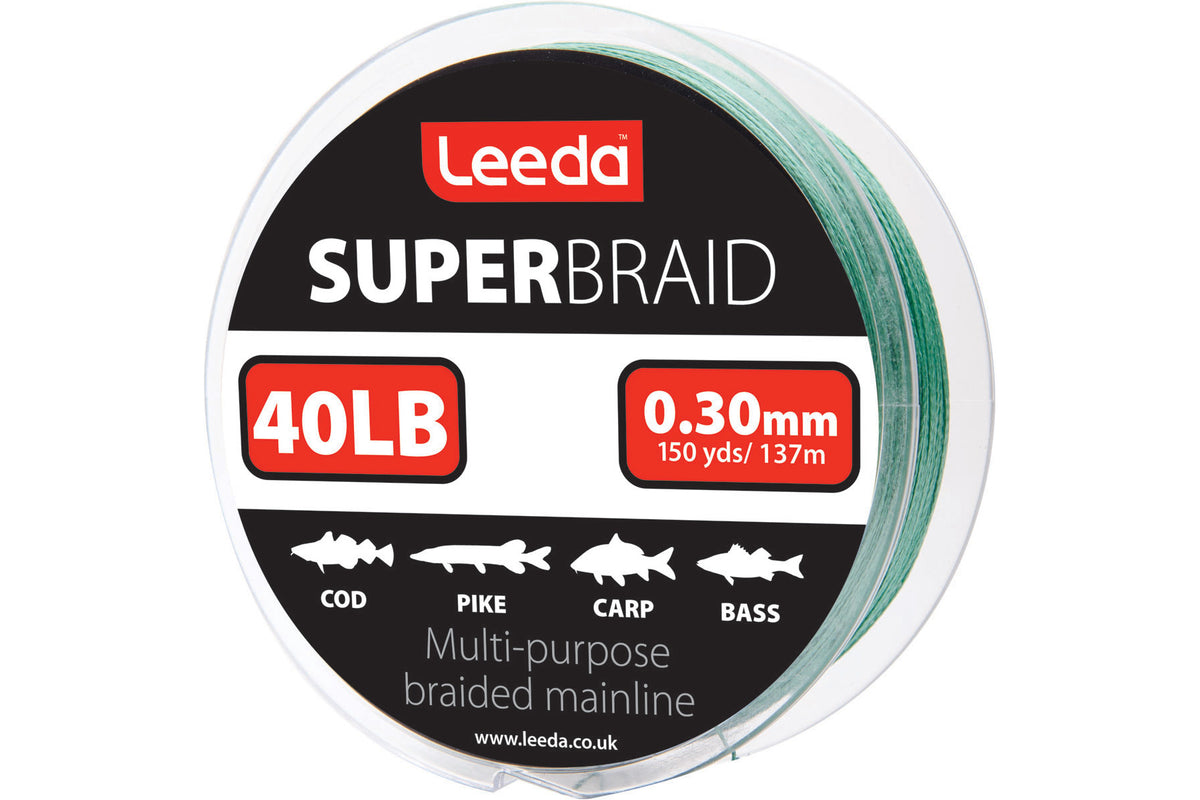 Super Braid 40lb  150yds / 137m  Braid Leeda
