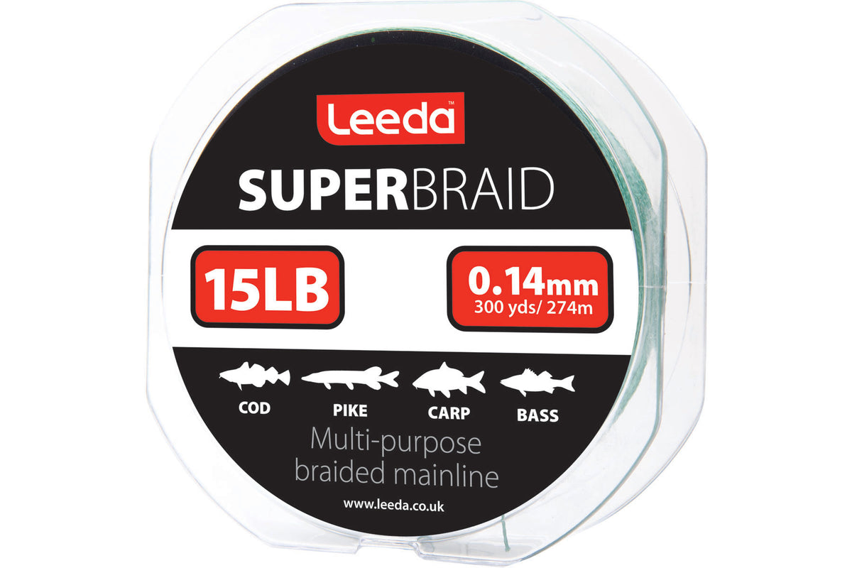 Super Braid 15lb 300yds / 274m  Braid Leeda