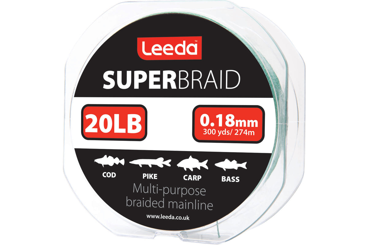 Super Braid 20lb  300yds / 274m  Braid Leeda