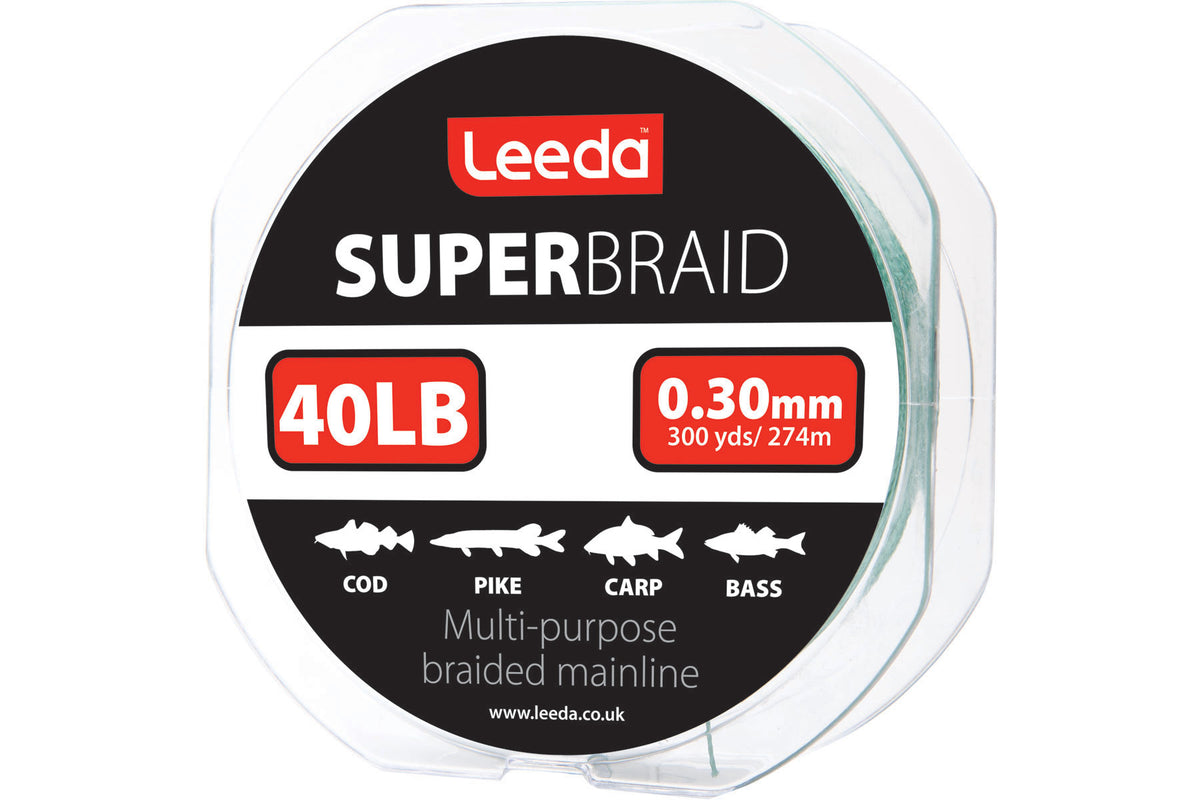 Super Braid 40lb  300yds / 274m  Braid Leeda