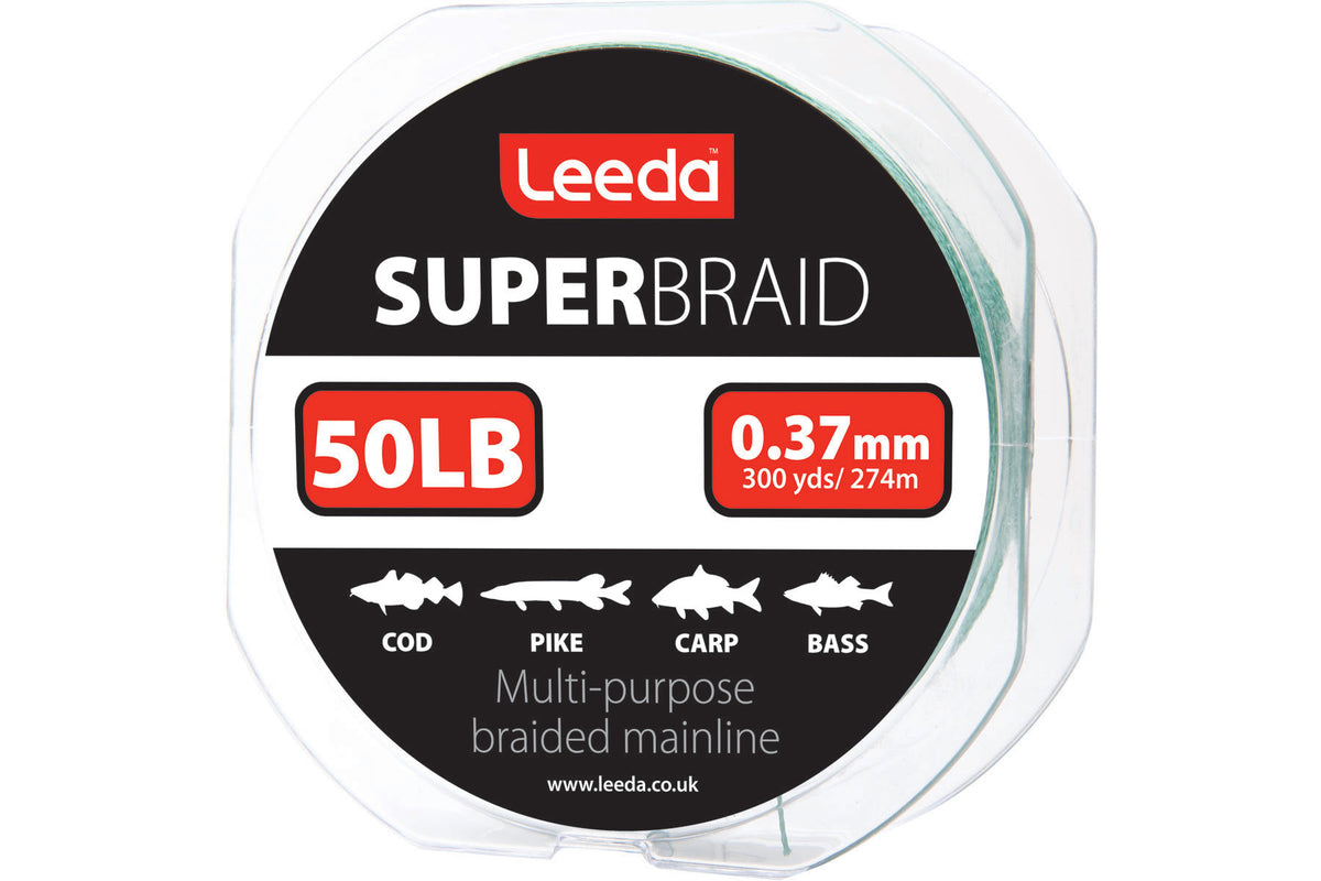 Super Braid 50lb  300yds / 274m  Braid Leeda