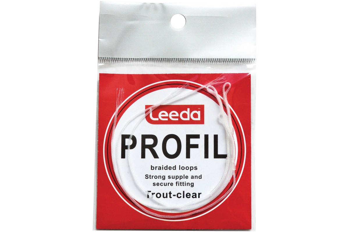 PROFIL Braided Loop Trout Clear Pack of 5  Flyline Accessory Leeda