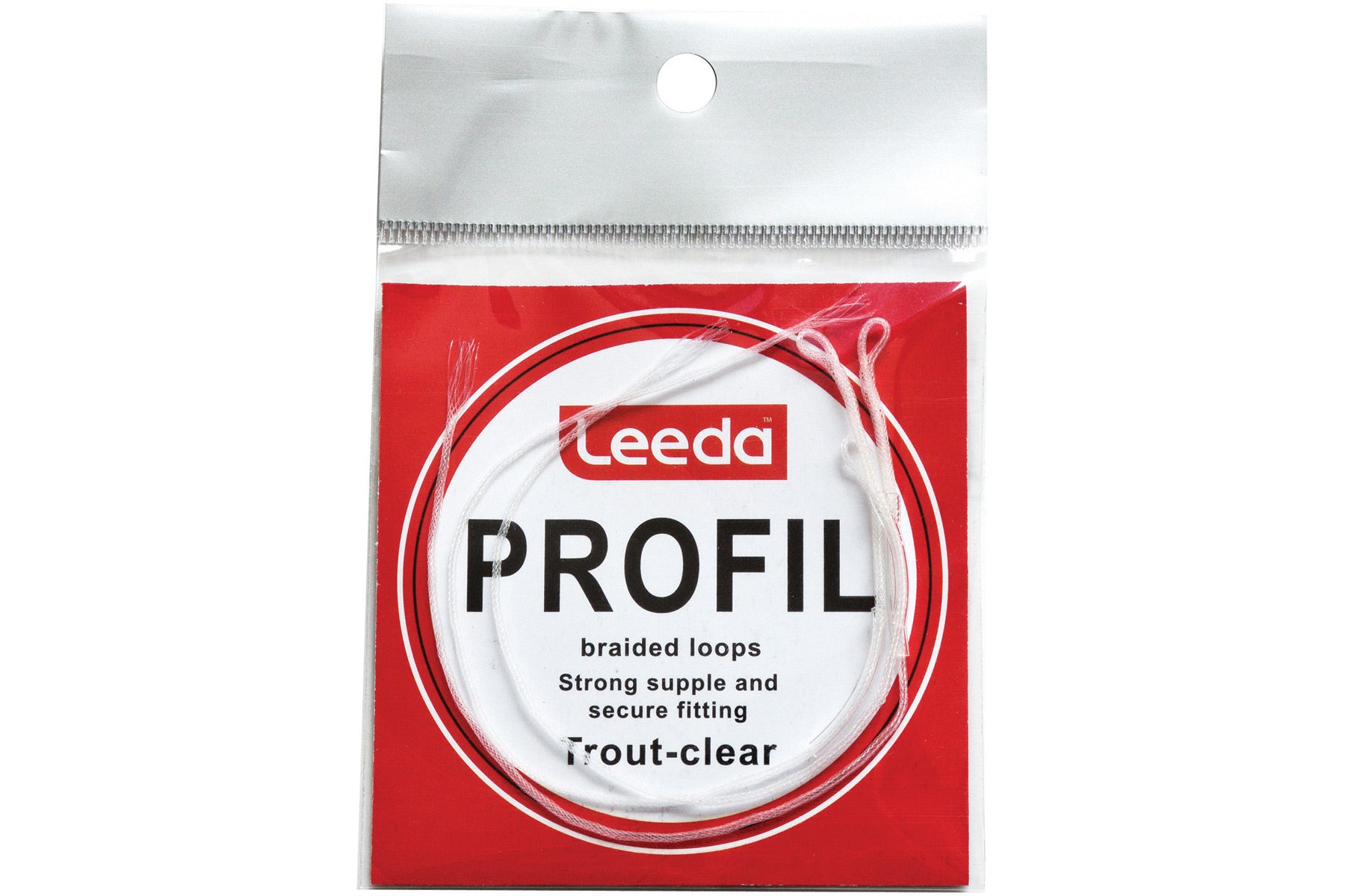 PROFIL Braided Loop Trout Clear Pack of 5  Flyline Accessory Leeda