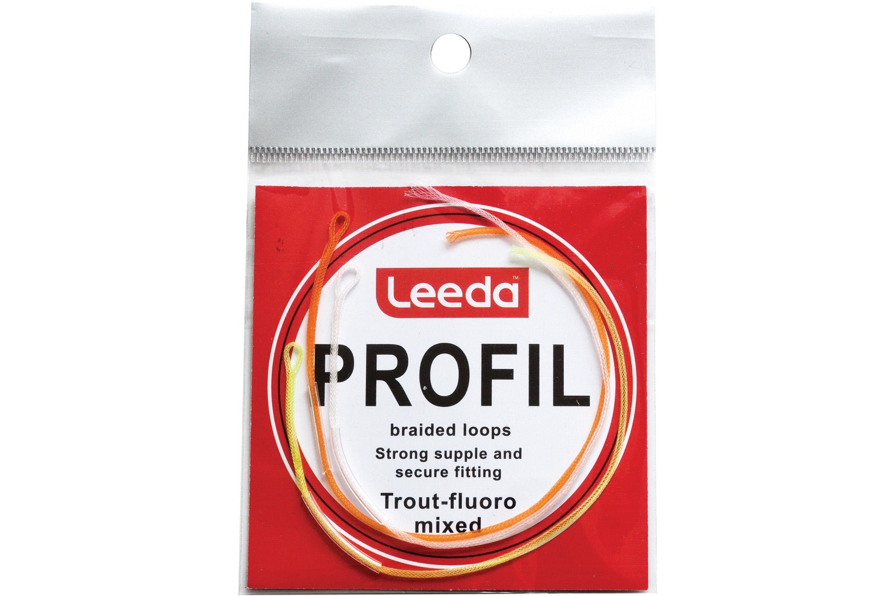 PROFIL Braided Loops Trout Fluro Mixed Pack of 5