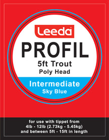 Polyhead Trout 5ft Inter 1.5IPS Pack of 5 Leaders  Fly Leader Leeda