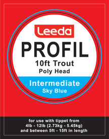 Polyhead Trout 10ft Inter 1.5IPS Pack of 5 Leaders  Fly Leader Leeda