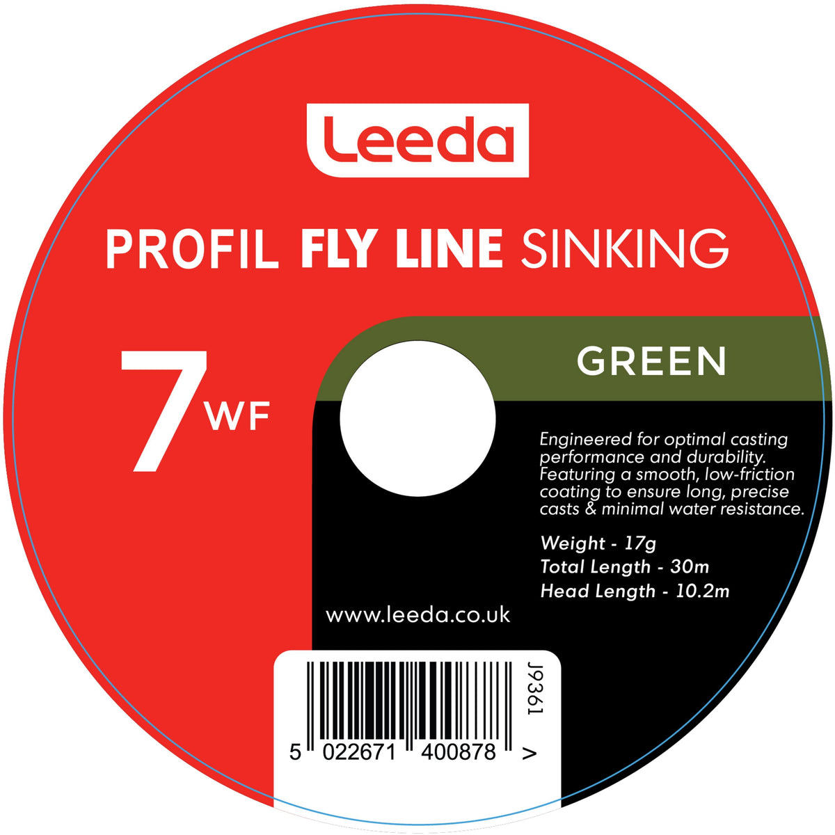 PROFIL Fly lines Sinking WF 6  Fly Line Leeda