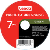PROFIL Fly lines Sinking WF 6  Fly Line Leeda