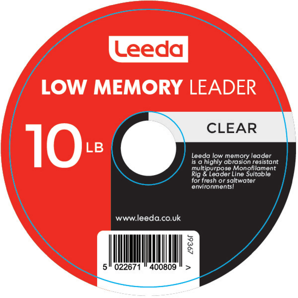 Low Memory Leader 10Lb Clear  Rig Body Leeda