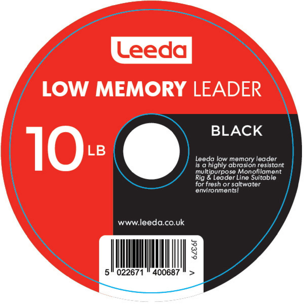 Low Memory Leader 10Lb Black  Rig Body Leeda