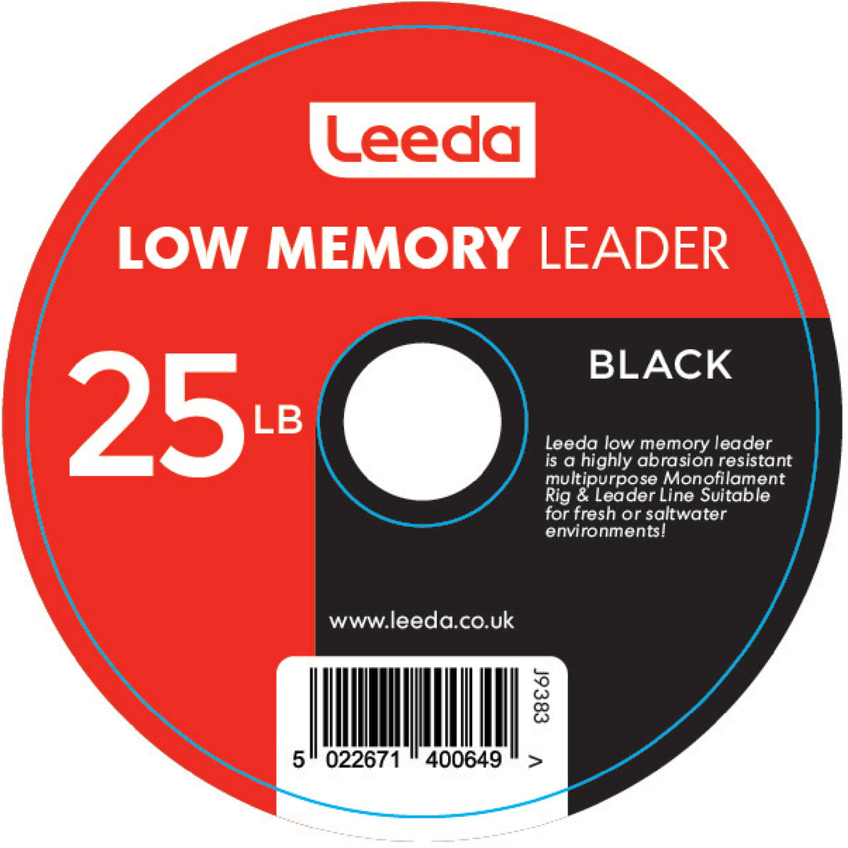 Low Memory Leader 25Lb Black  Rig Body Leeda