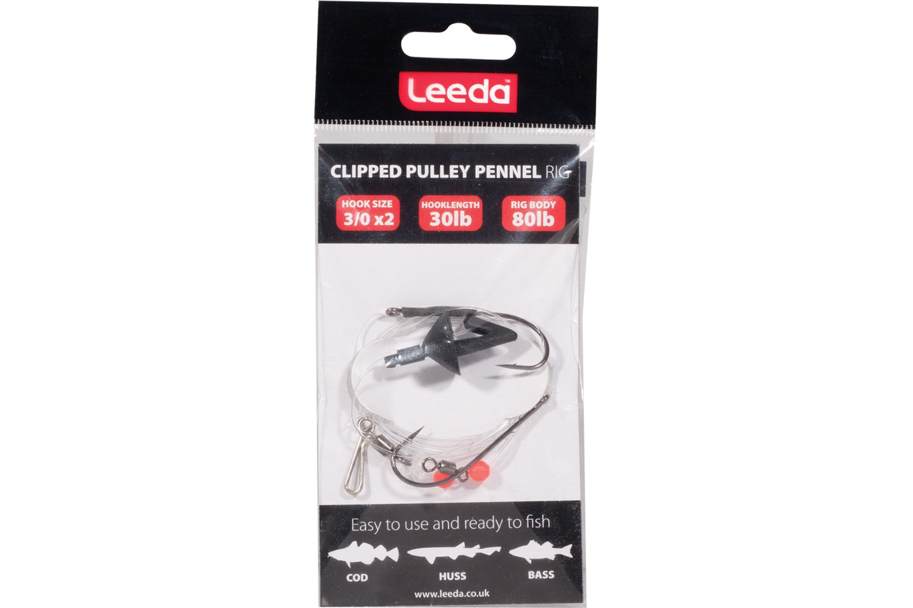 Clipped Pulley Pennel Rig  Sea Rigs & Feathers Leeda
