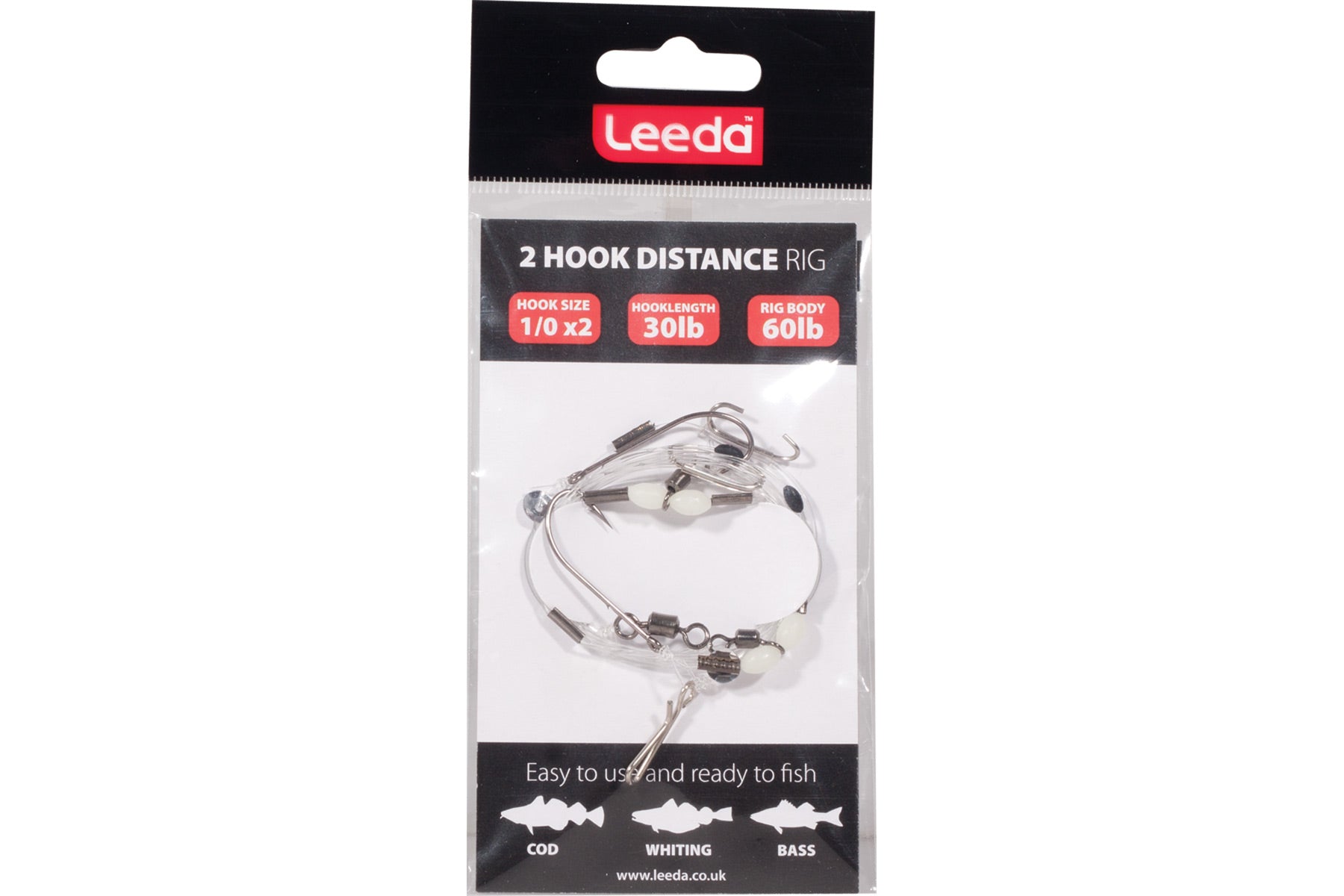 2 Hook Distance  Sea Rigs & Feathers Leeda