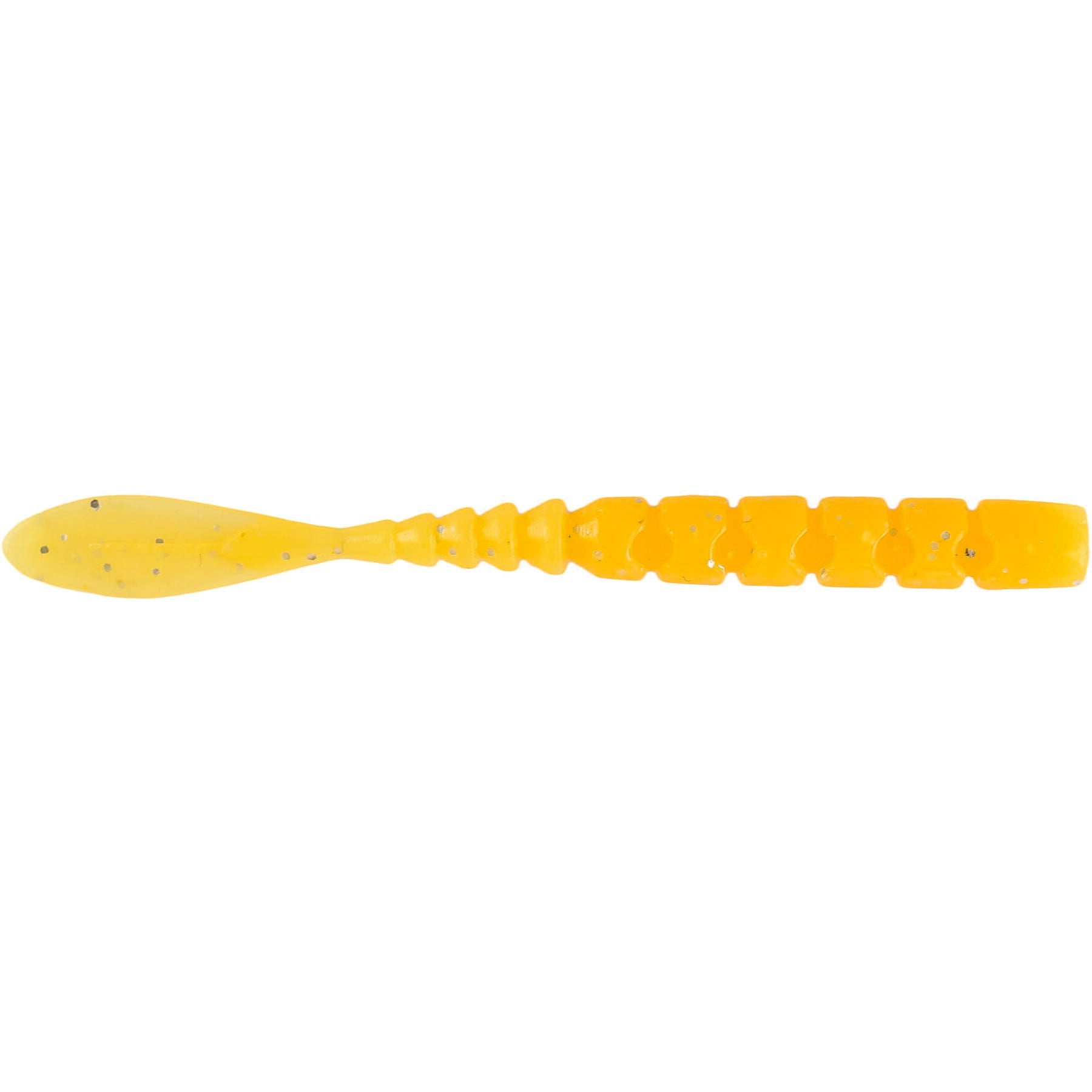 AJI  FLA-FLA 2" - Orange Glow Glit Pack of 12 Lures   Leeda