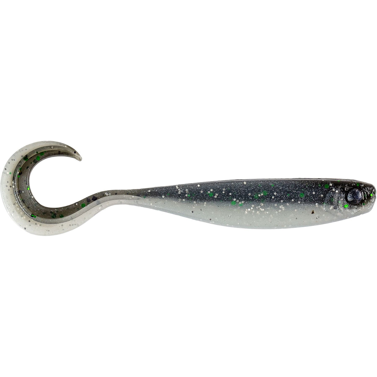Mezashi Cross Curly Tail  3.5"  Anchovy
