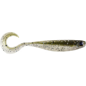 Mezashi Cross Curly Tail  3.5" Pack of 6 Lures  Lures Leeda